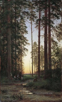Gehölz Werke - Waldrand 1879 klassische Landschaft Ivan Ivanovich Bäume